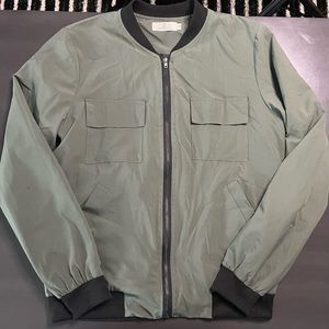 Missmoly Women's Bomber Jacket Army Green Small
